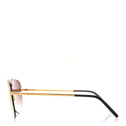 Louis Vuitton Metal Clockwise Sunglasses Z1020W Gold 3 of 9