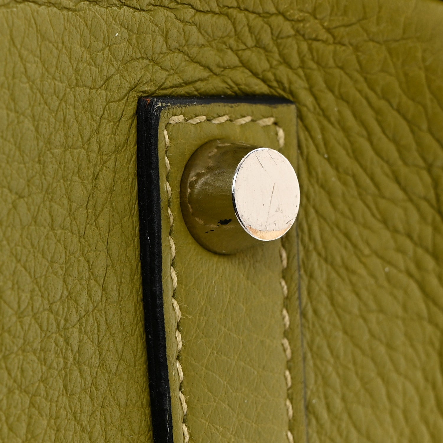 Hermes Taurillon Clemence Birkin 35 Vert Chartreuse 18 of 24