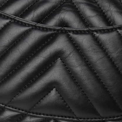 Chanel Aged Calfskin Chevron Quilted 2.55 Reissue Mini Flap So Black 12 of 12