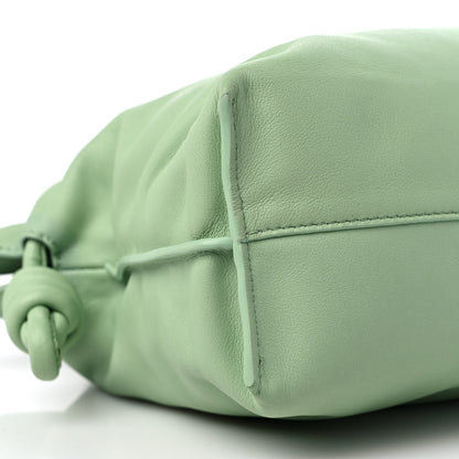 Loewe Nappa Calfskin Flamenco Knot Clutch Green 7 of 10