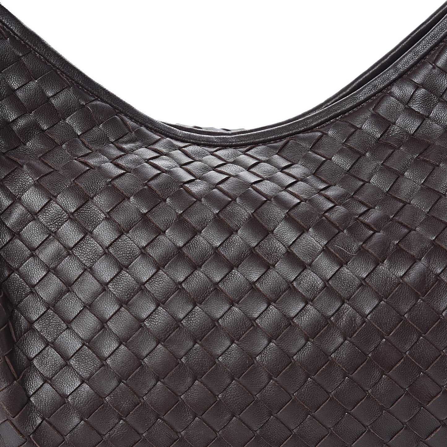 Nappa Intrecciato Large Veneta Hobo Ebano