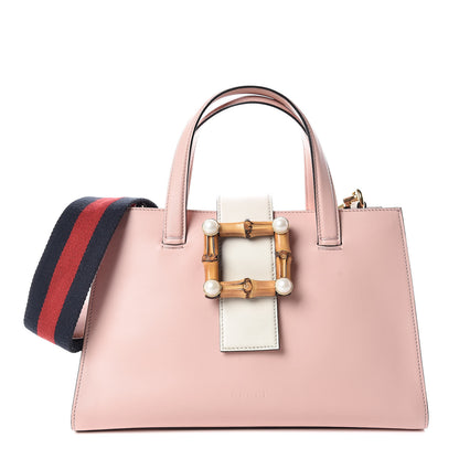 Gucci Nappa Small Bamboo Buckle Top Handle Bag Perfect Pink 1 of 9