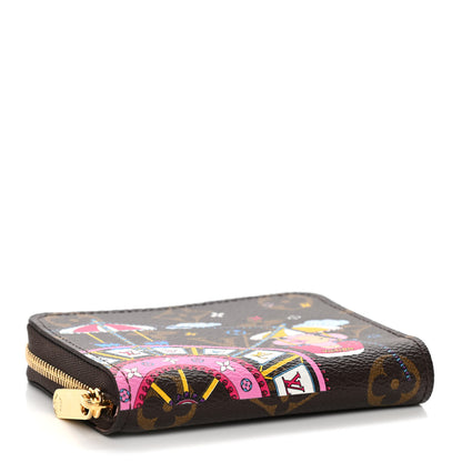 Louis Vuitton Monogram 2020 Christmas Animation Big Wheel Zippy Coin Purse Rose Ballerine 4 of 7
