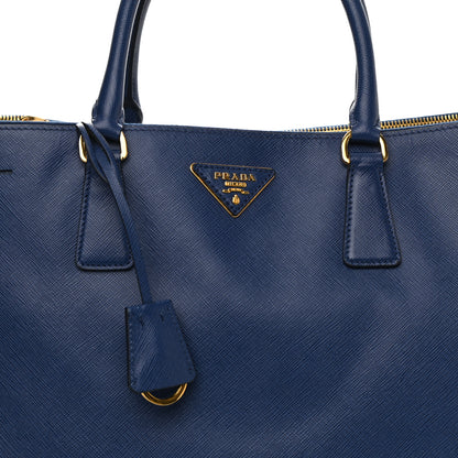Prada Saffiano Lux Extra Large Galleria Double Zip Tote Bluette 8 of 10