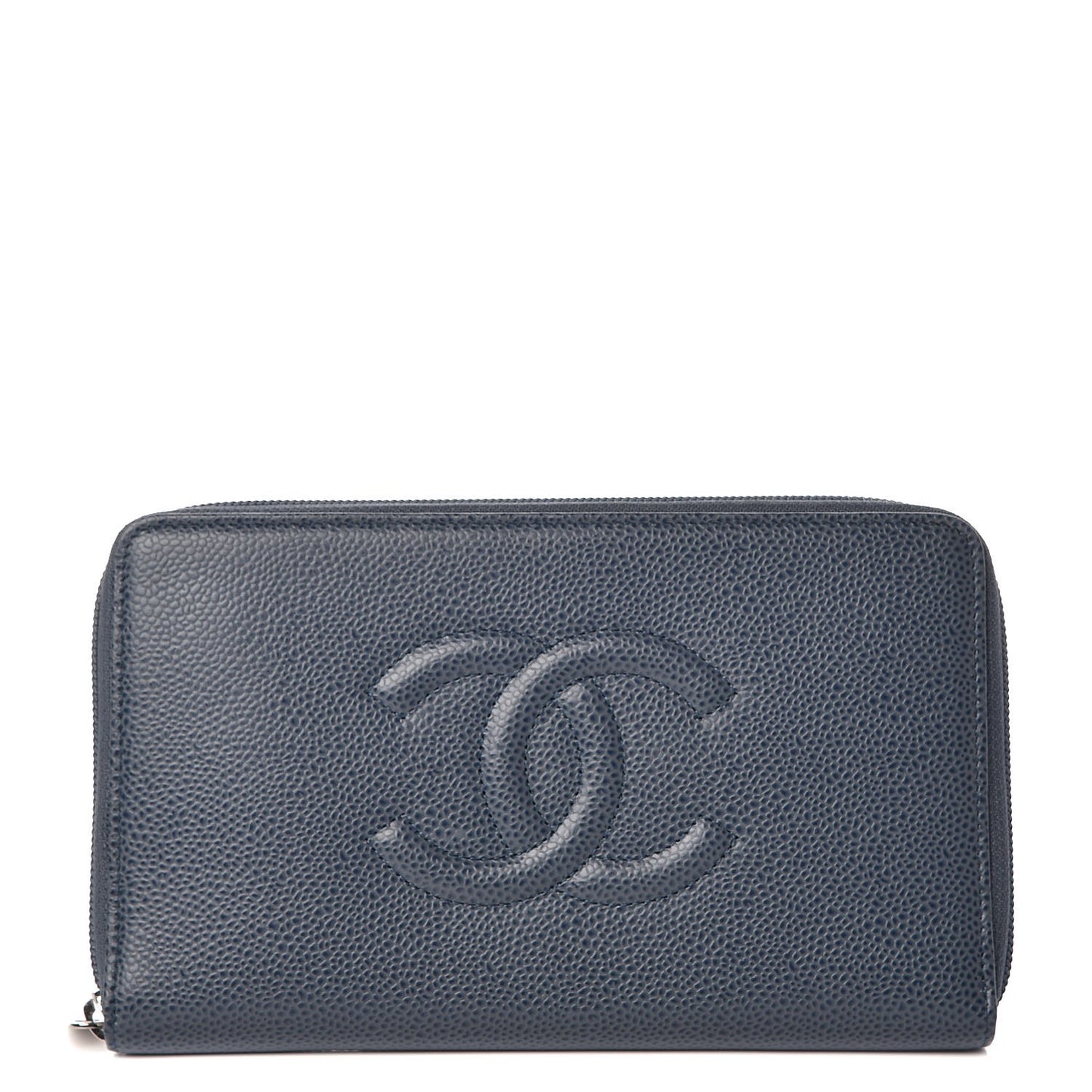 Caviar Timeless Travel Zip Wallet Blue