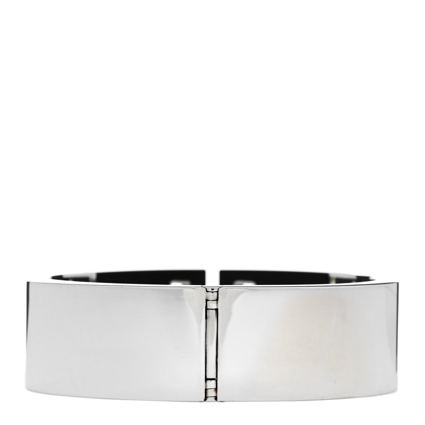 Sterling Silver Black Ceramic T Cutout Cuff Bracelet