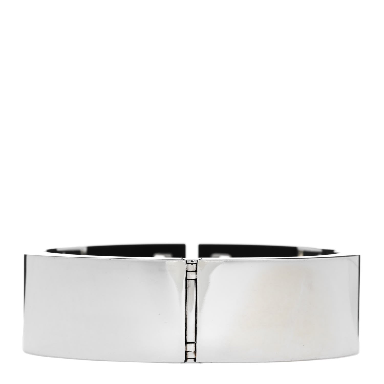 Tiffany Sterling Silver Black Ceramic T Cutout Cuff Bracelet 2 of 3