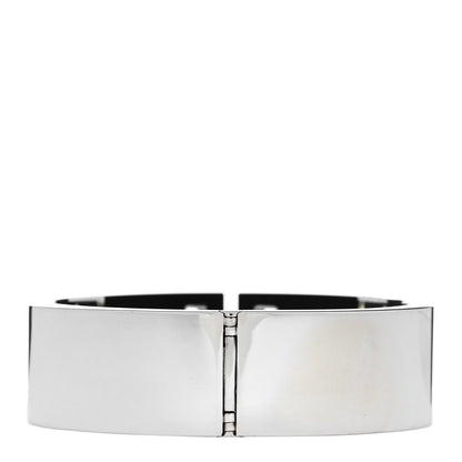Tiffany Sterling Silver Black Ceramic T Cutout Cuff Bracelet 2 of 3