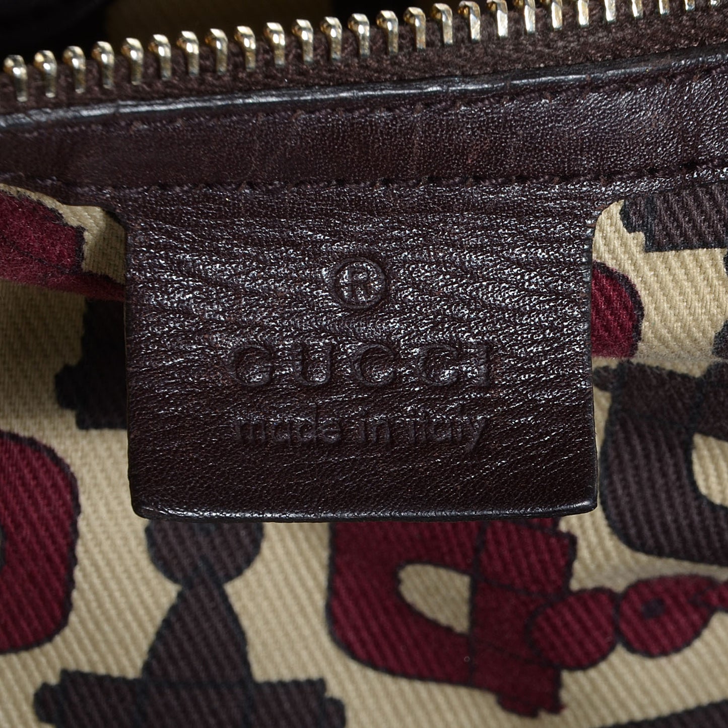 Guccissima Studded Pelham Shoulder Bag Brown