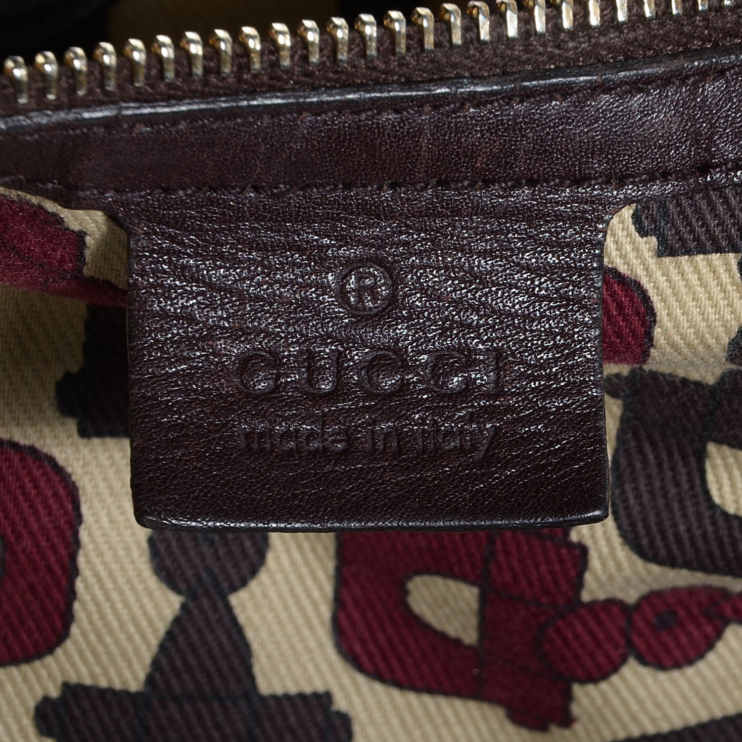 Gucci Guccissima Studded Pelham Shoulder Bag Brown 6 of 7