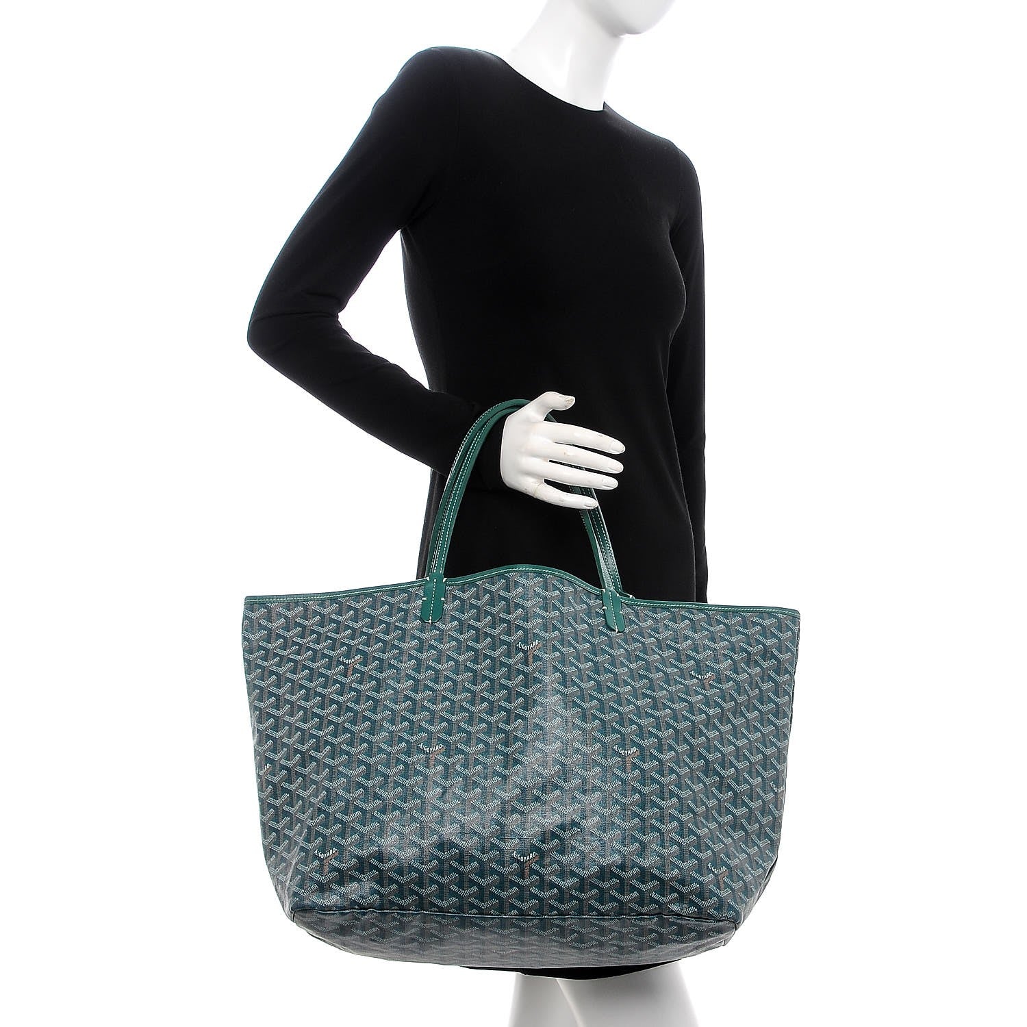 Goyard Goyardine Saint Louis GM Green 2 of 16