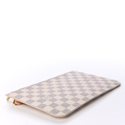 Louis Vuitton Damier Azur Neverfull MM GM Pochette Rose Ballerine 3 of 8