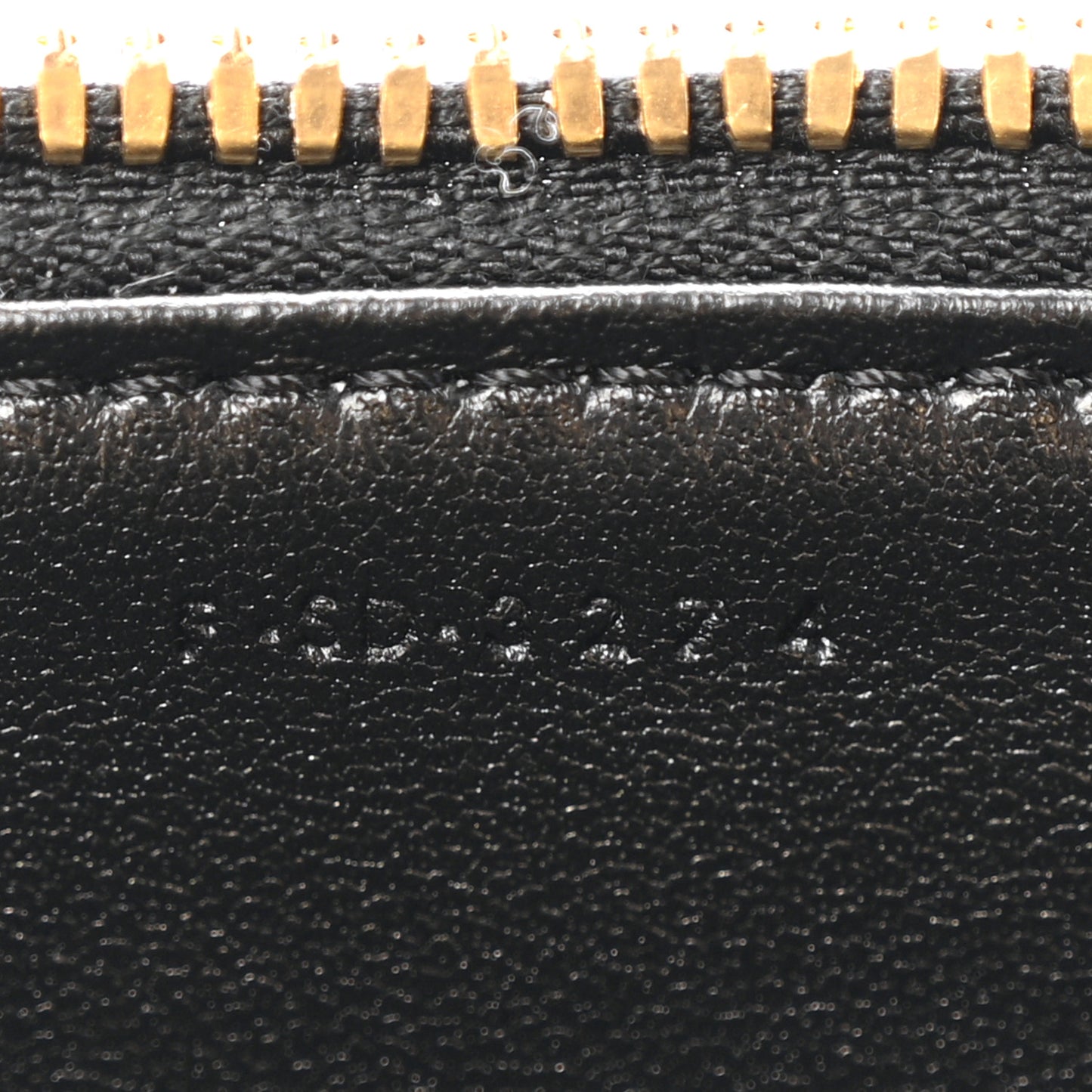 Patent Calfskin Triomphe Mini Vanity Case Black