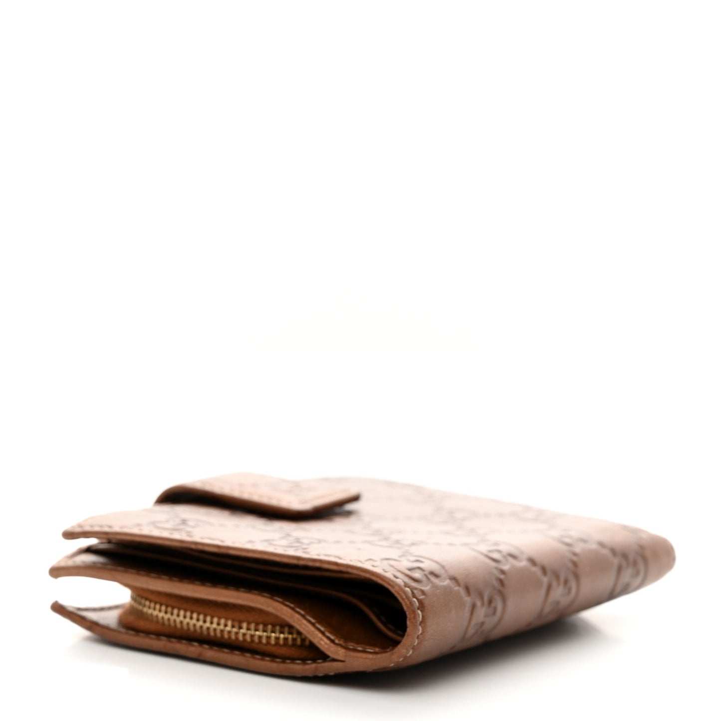 Guccissima Twins French Wallet Bronze