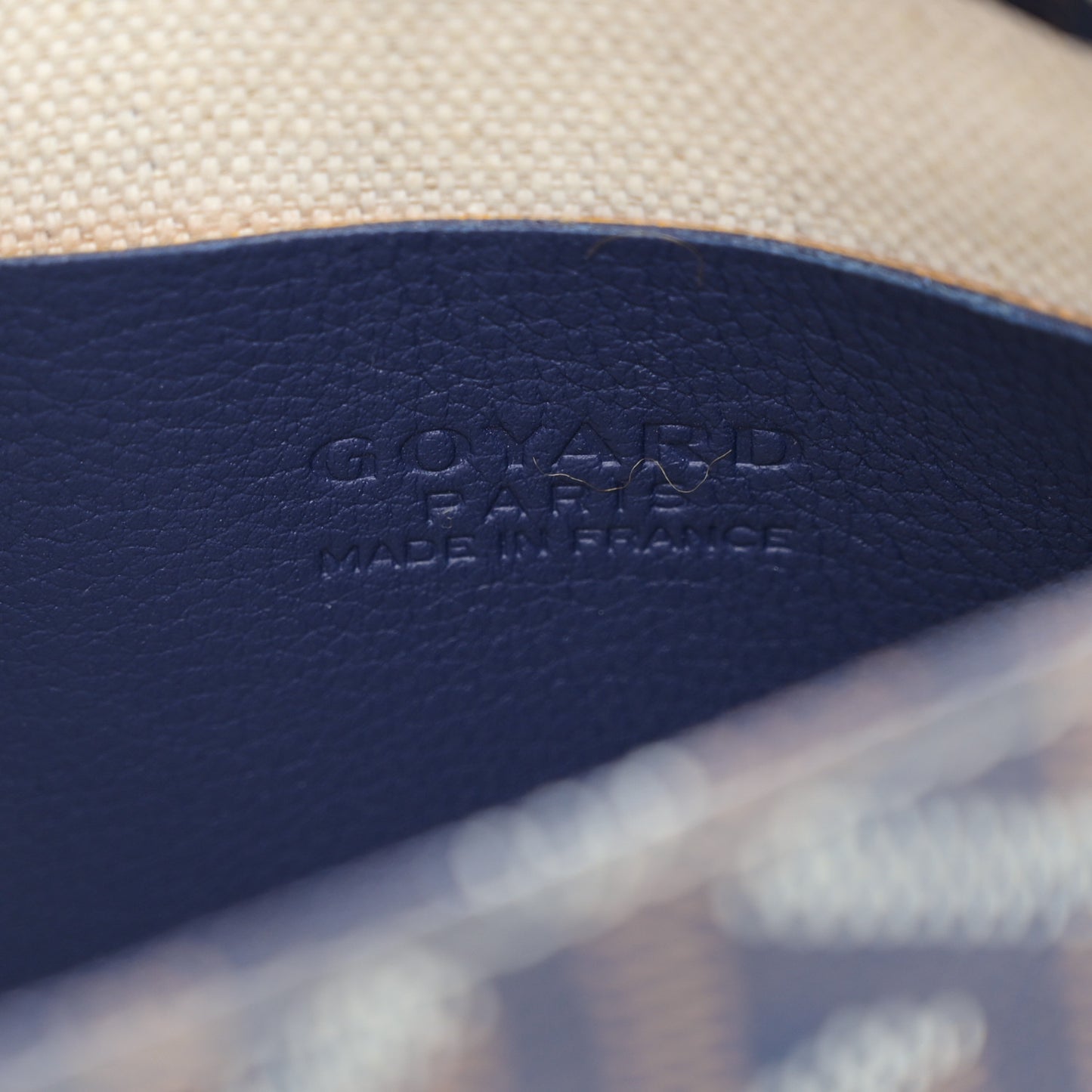 Goyardine Plumet Wallet Clutch Navy
