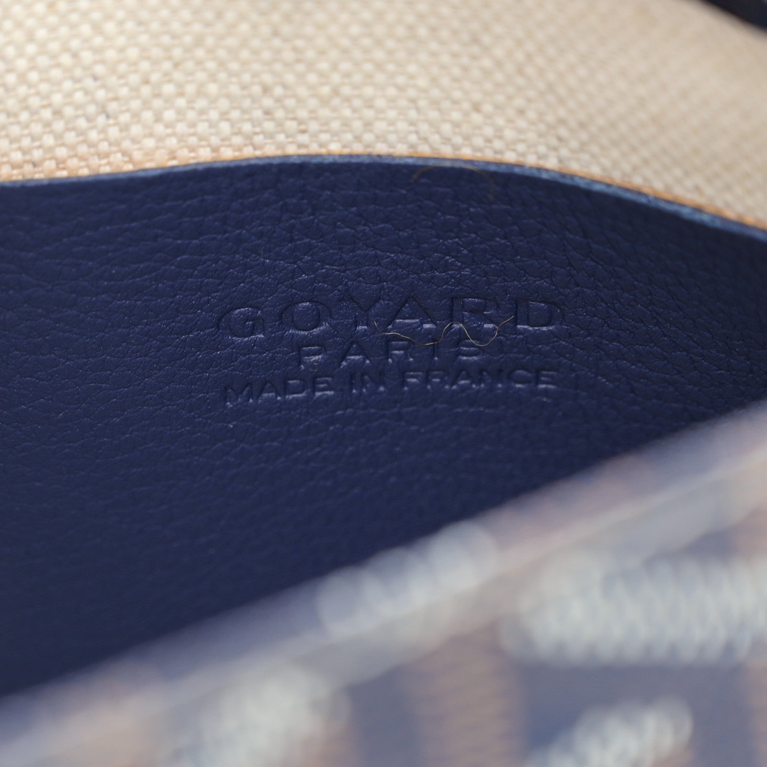 Goyard Goyardine Plumet Wallet Clutch Navy 8 of 13