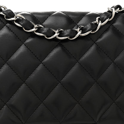 Chanel Lambskin Quilted Jumbo Single Flap Black 8 of 14