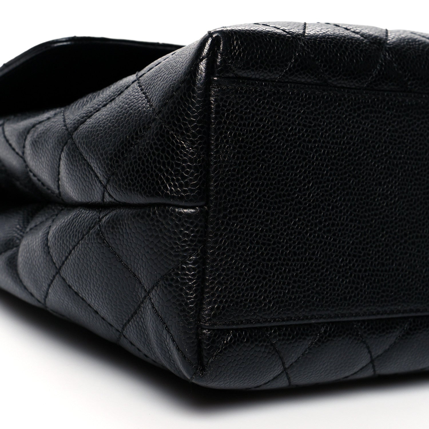 Chanel Caviar Quilted Jumbo Kelly Flap Black 9 of 13