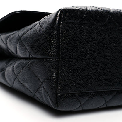 Chanel Caviar Quilted Jumbo Kelly Flap Black 9 of 13