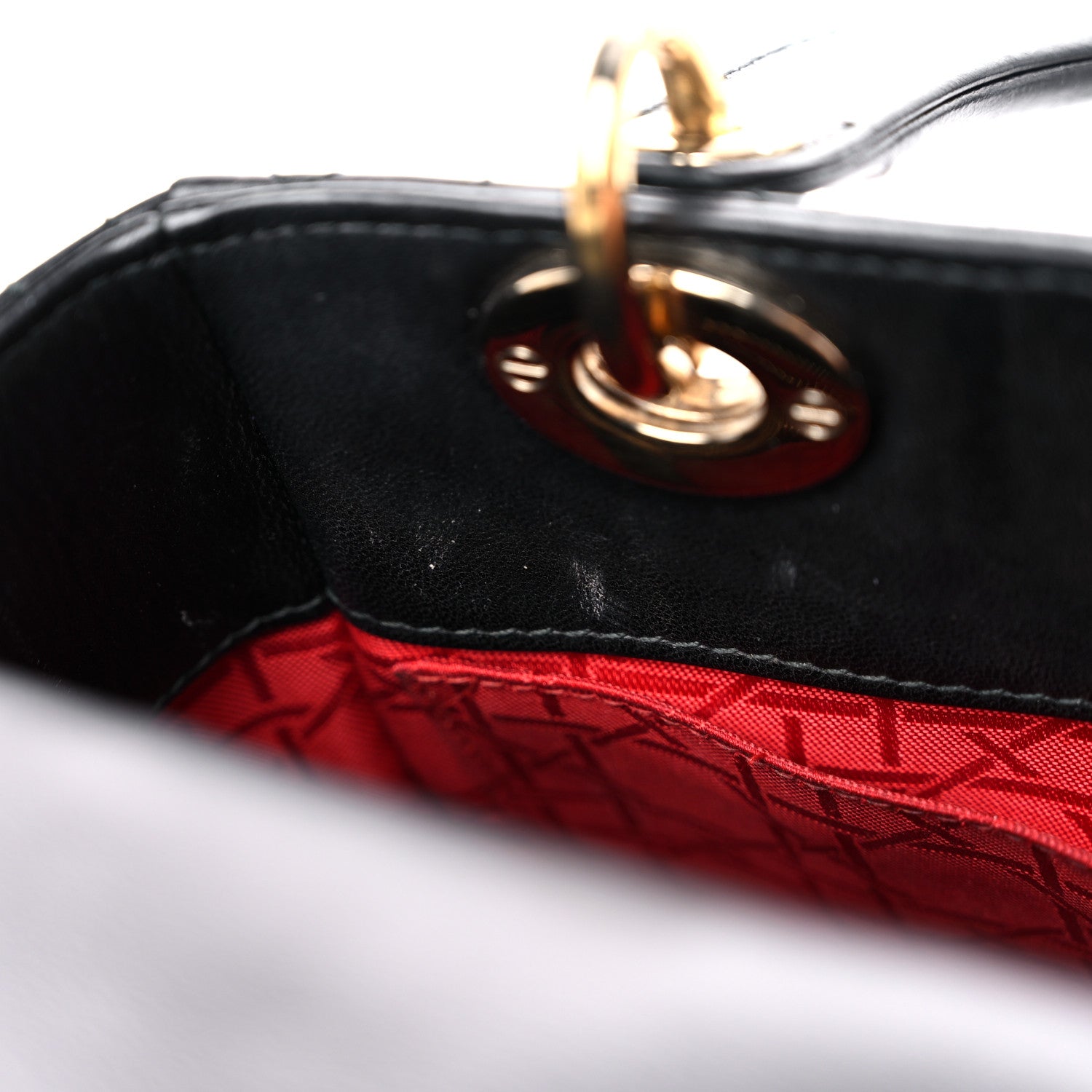 Christian Dior Lambskin Cannage Small Lucky Badges My Lady Dior Black 13 of 20