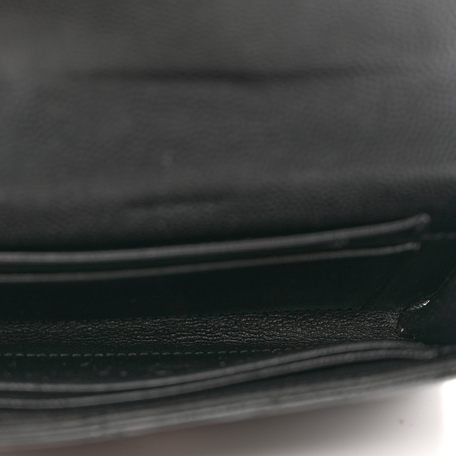 Saint Laurent Grain De Poudre Matelasse Chevron Small Monogram Envelope Wallet Black 5 of 8