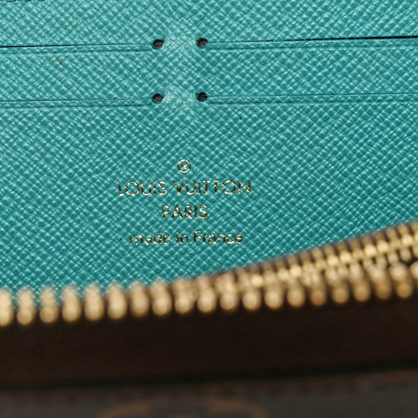 Monogram Clemence Wallet Turquoise