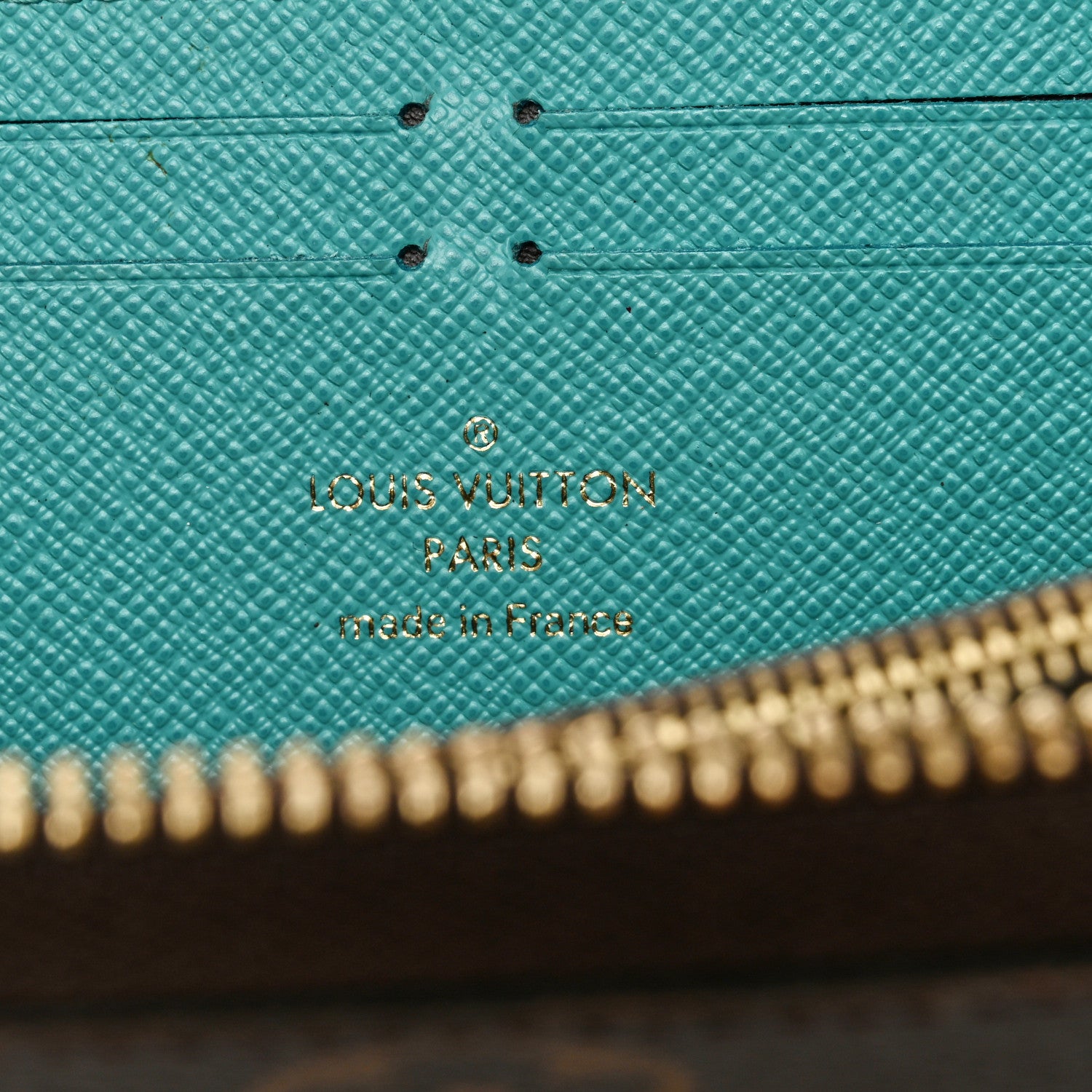 Louis Vuitton Monogram Clemence Wallet Turquoise 6 of 11