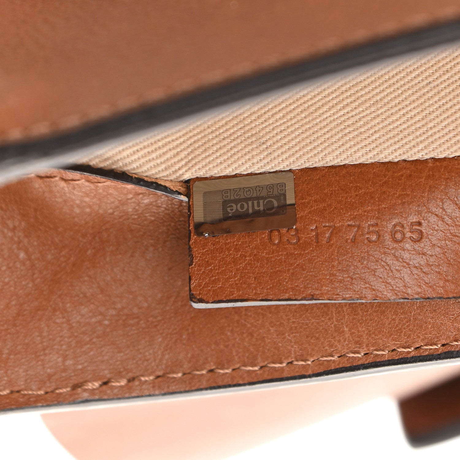 Chloe Suede Calfskin Mini Faye Backpack Tan 9 of 10