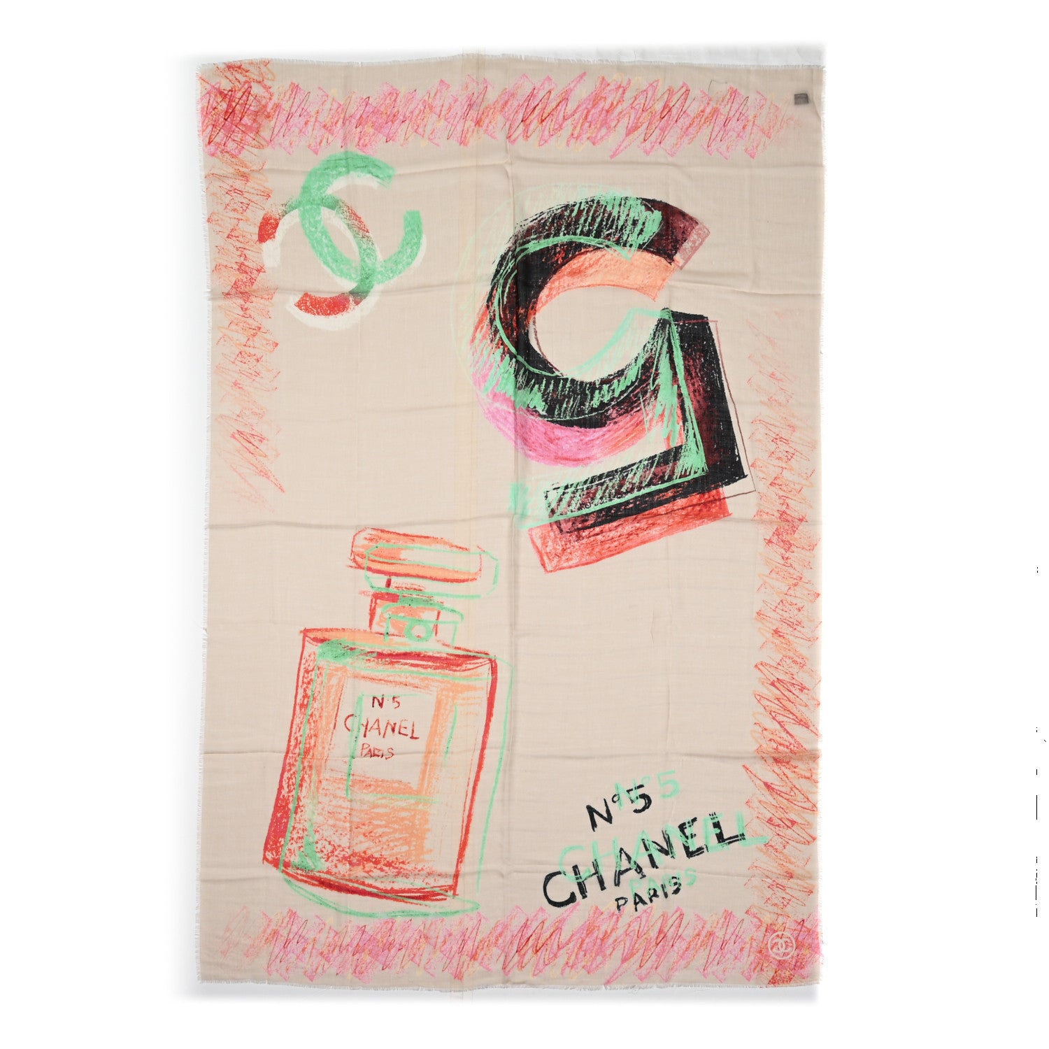 Chanel Cashmere No. 5 Scarf Multicolor 1 of 5