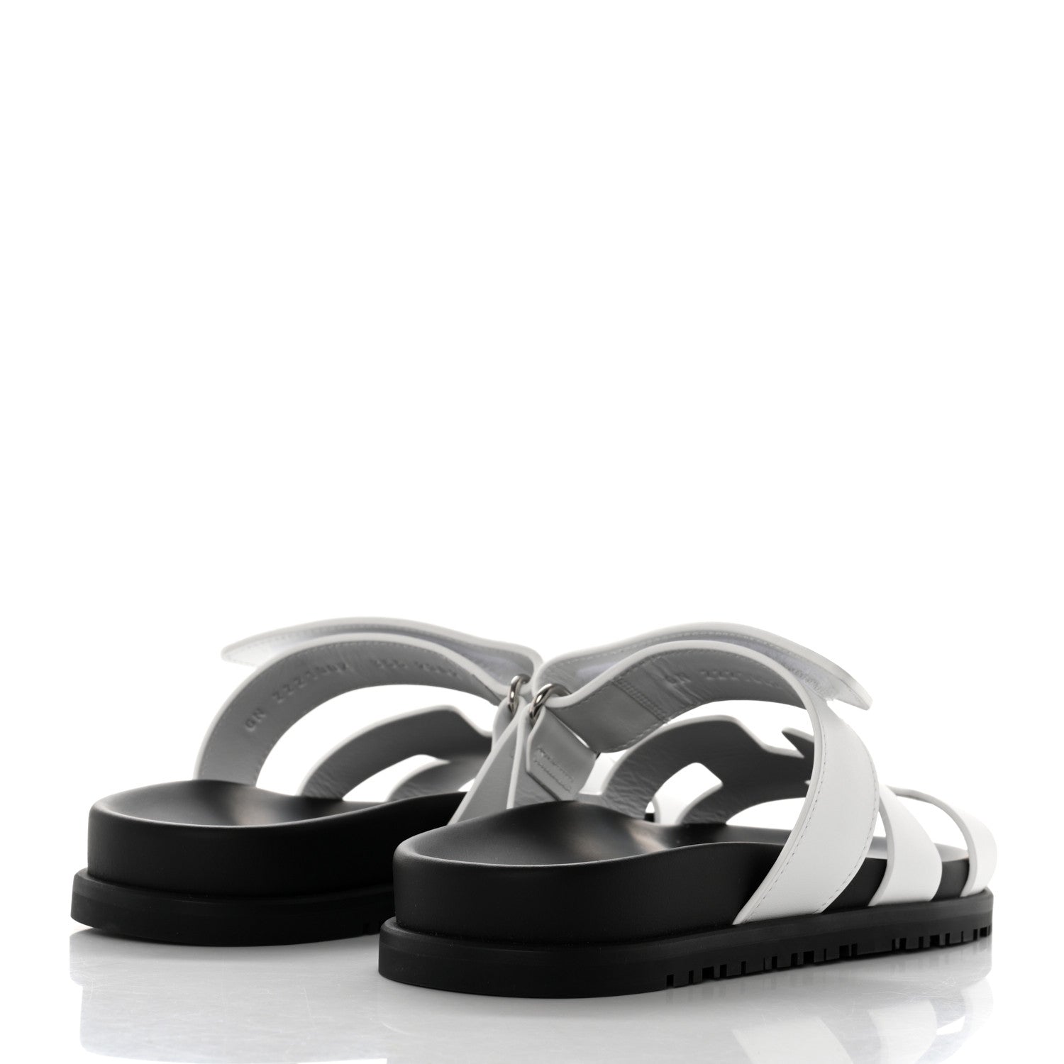 Hermes Calfskin Womens Chypre Sandals 35.5 White 4 of 9