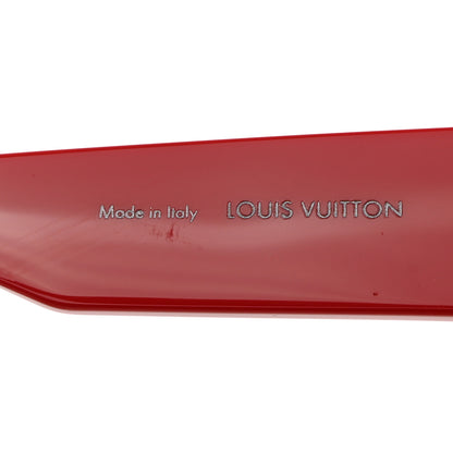 Louis Vuitton Acetate Swarovski Crystal Cyclone Sunglasses Z1578W Red 5 of 8