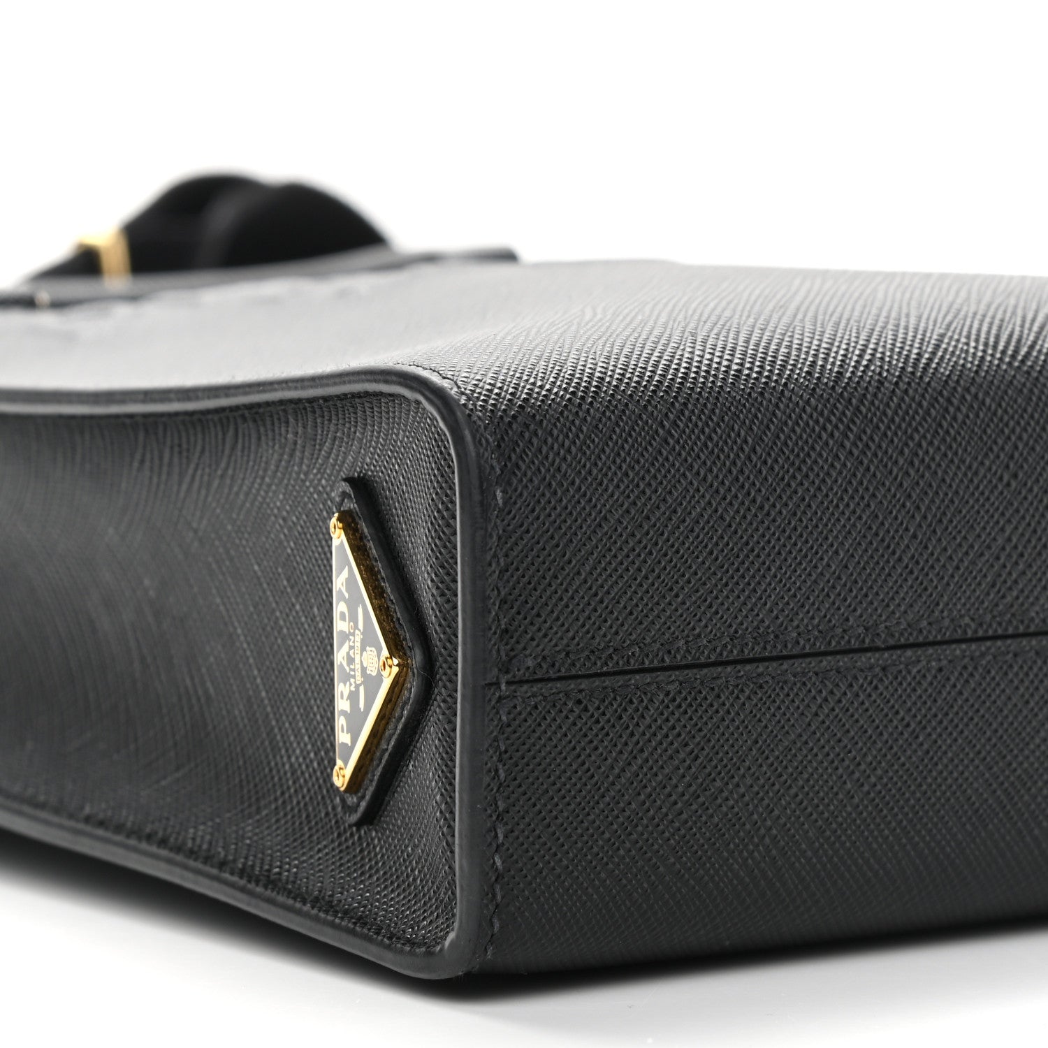 Prada Saffiano Lux Small Shoulder Bag Black 998856