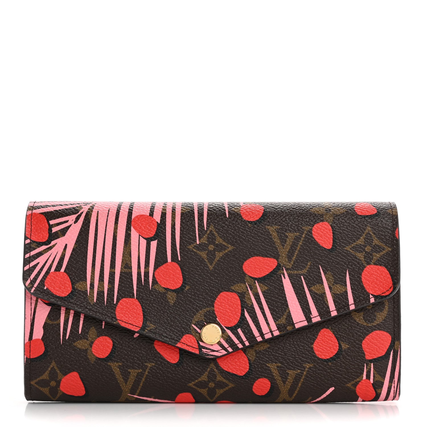 Louis Vuitton Monogram Jungle Dots Sarah Wallet Sugar Pink Poppy 1 of 6