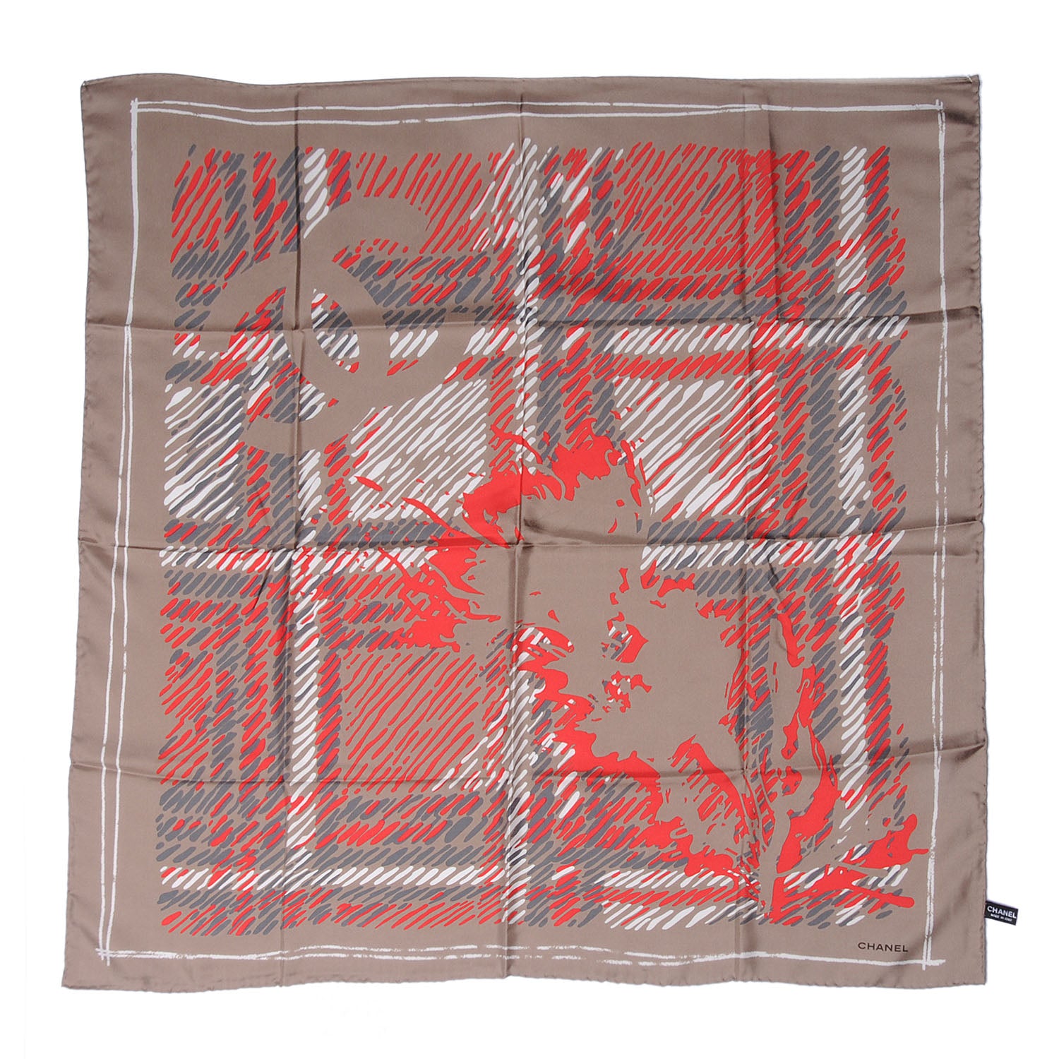 Chanel Silk CC Square Scarf 8 of 10