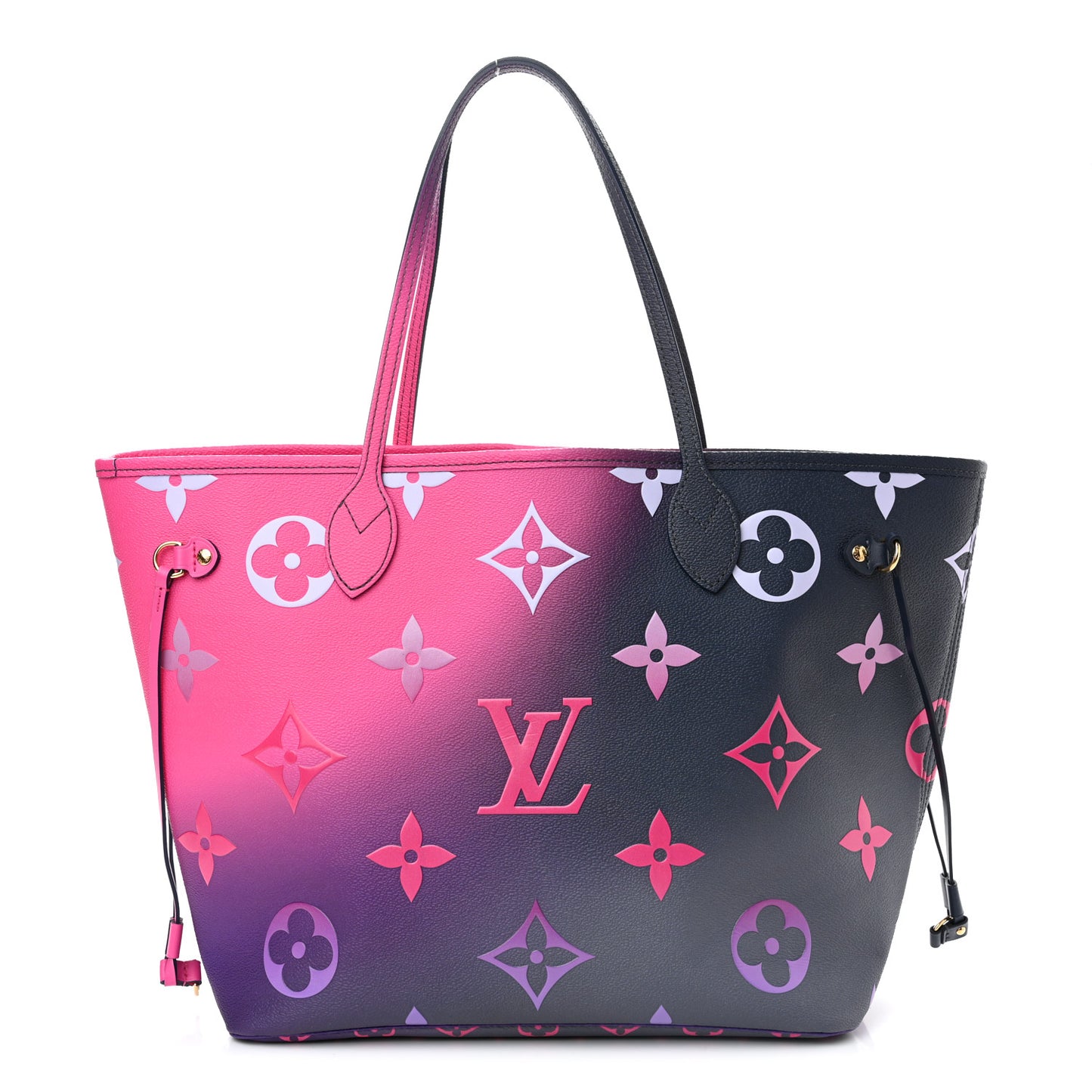 Monogram Giant Spring In The City Neverfull MM Midnight Fuchsia