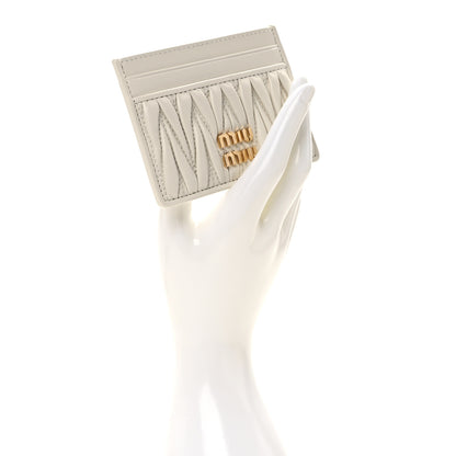 Miu Miu Nappa Matelasse Card Holder White 2 of 8