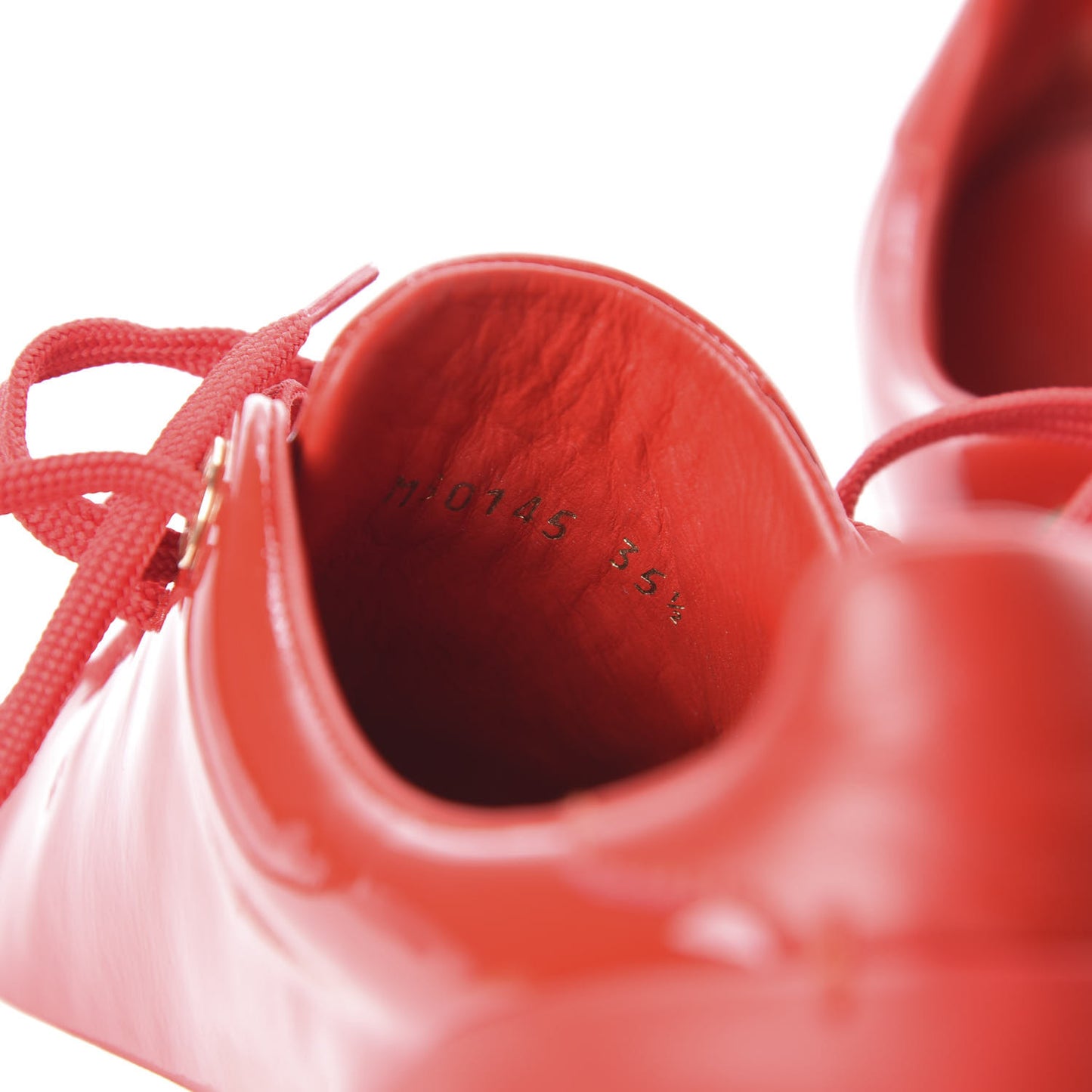 Patent Calfskin Frontrow Sneakers 35.5 Rouge