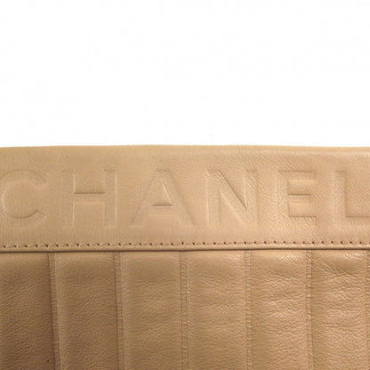 Chanel Leather Quilted Convertible Clutch Beige 10 of 10