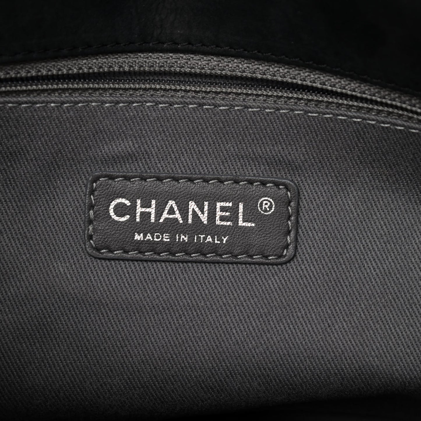 Iridescent Calfskin Glint Flap Black