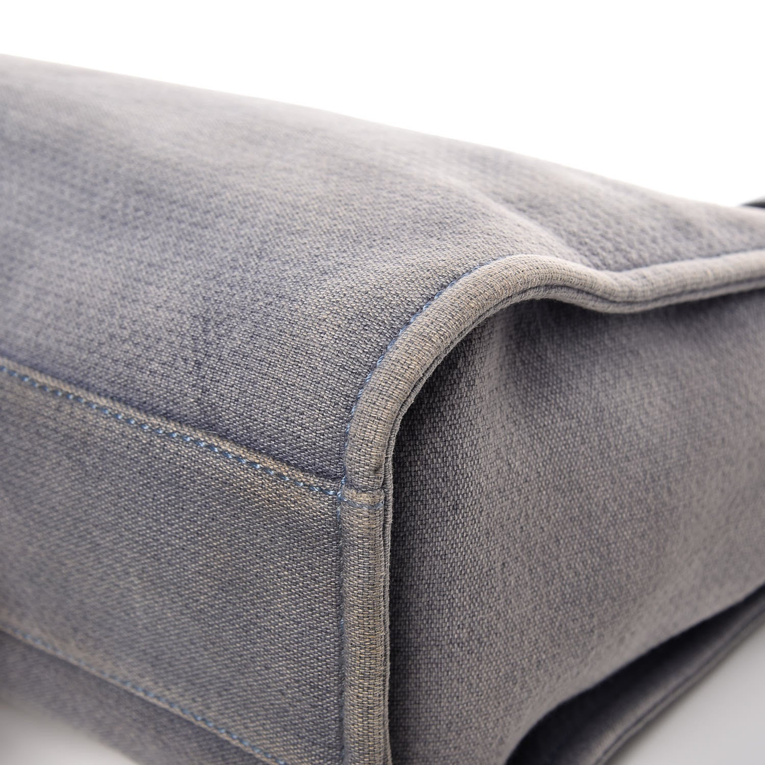 Chanel Canvas Small Deauville Tote Denim Blue 10 of 13