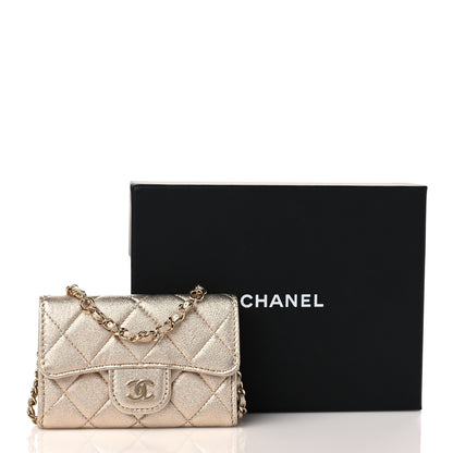 Chanel Metallic Lambskin Quilted Belt Bag Gold 9 of 9