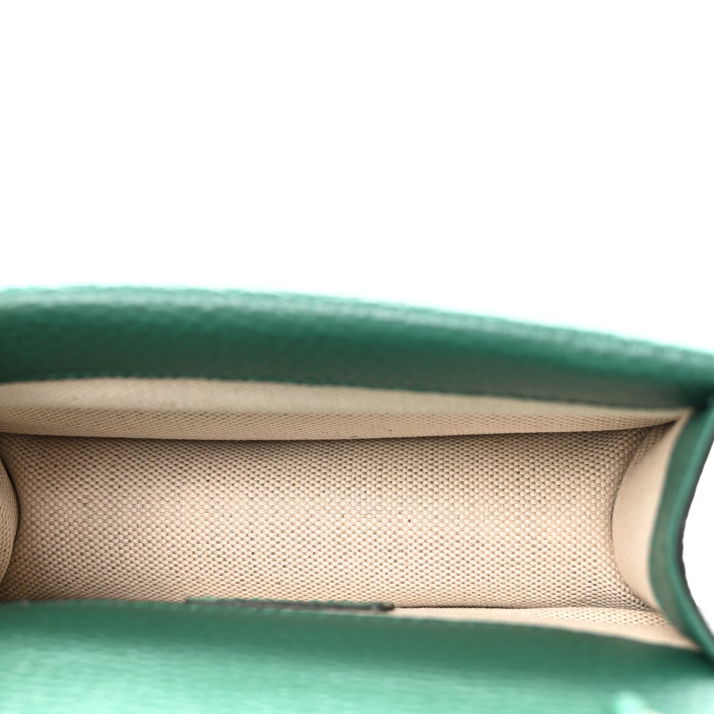 Dollar Calfskin Crystal Mini Dionysus Top Handle Bag Emerald