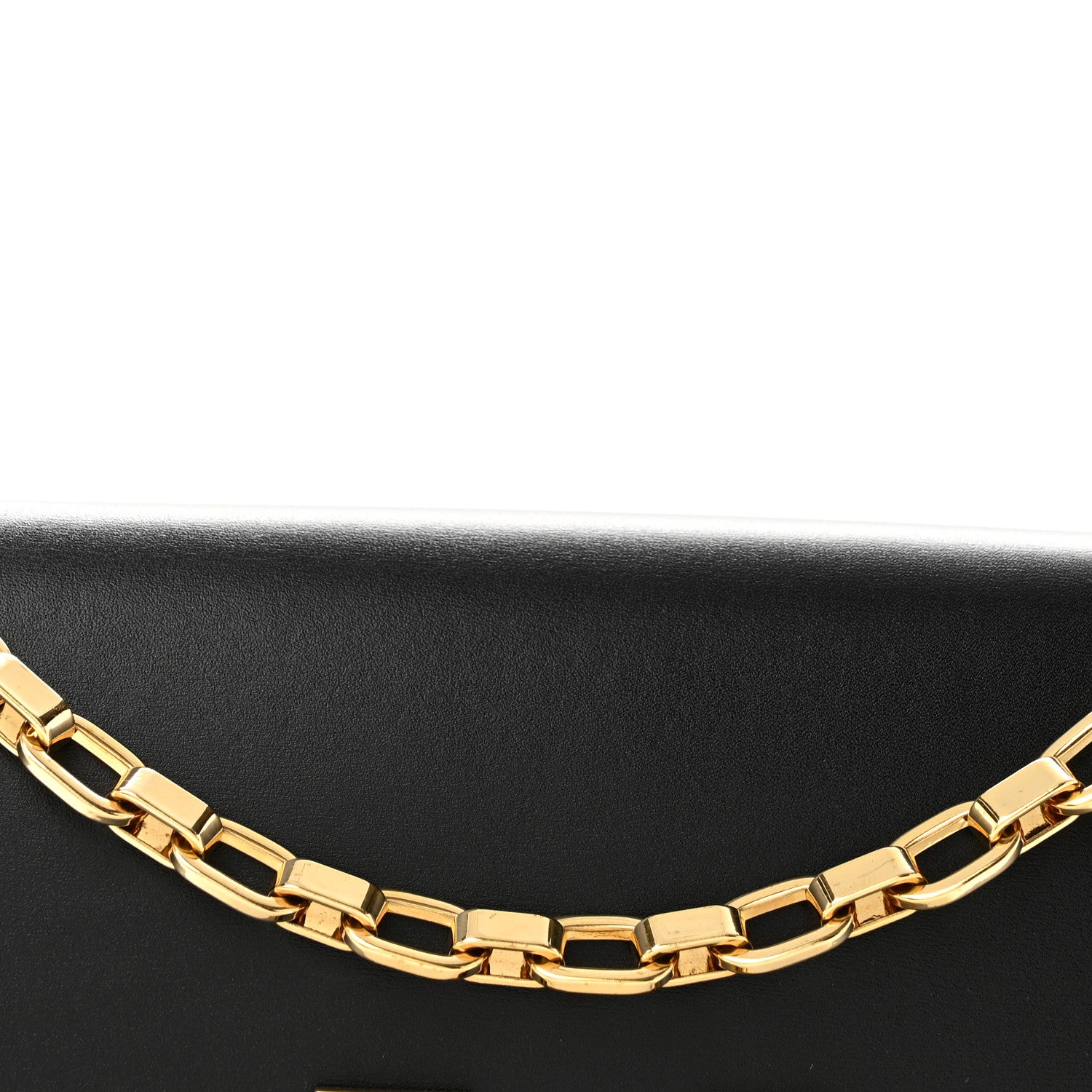 Louis Vuitton Calfskin Chain Louise MM Black 7 of 12