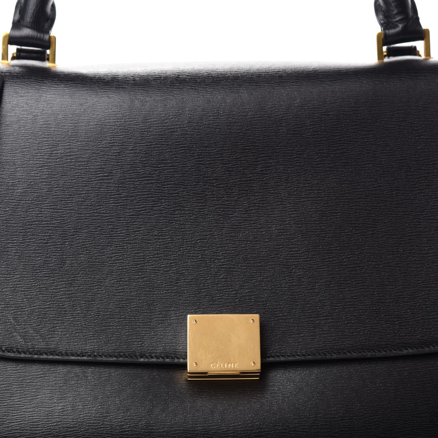 Liege Calfskin Small Trapeze Black
