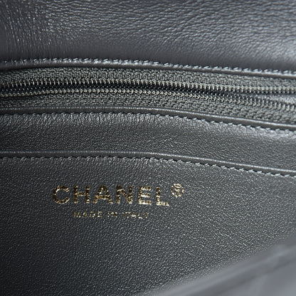 Chanel Lambskin Quilted Mini Rectangular Flap Grey 5 of 10