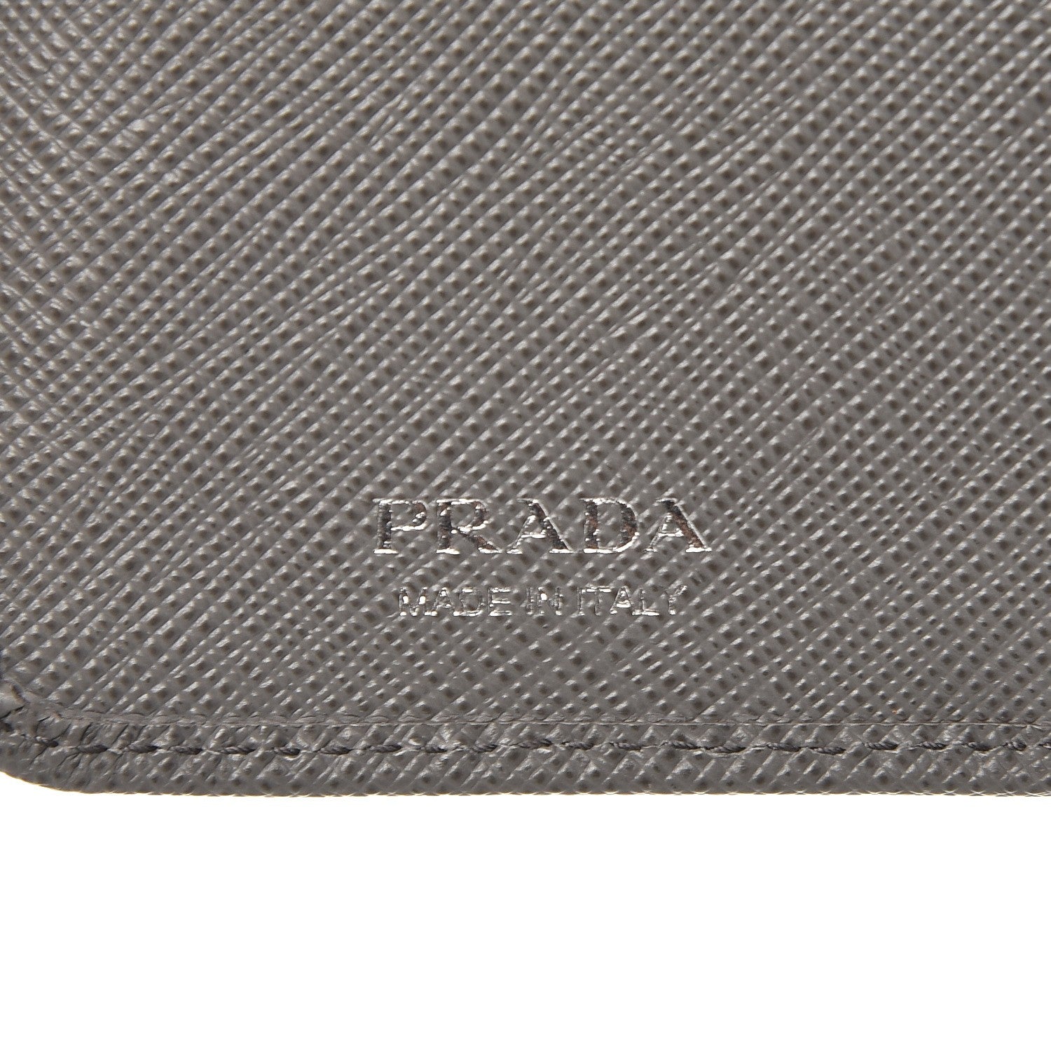 Prada Saffiano Metal Compact Wallet Marmo 7 of 8