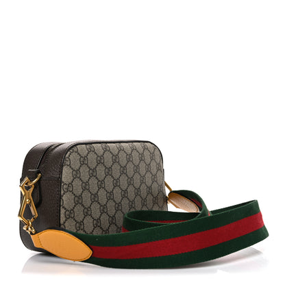 Gucci GG Supreme Monogram Web Neo Vintage Shoulder Bag Beige New Acero Crop 2 of 12