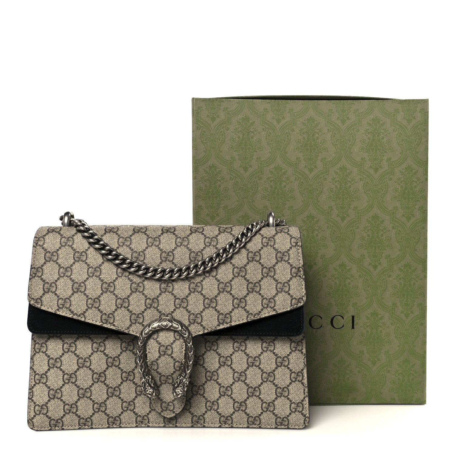 Gucci GG Supreme Monogram Medium Dionysus Shoulder Bag Black 11 of 11