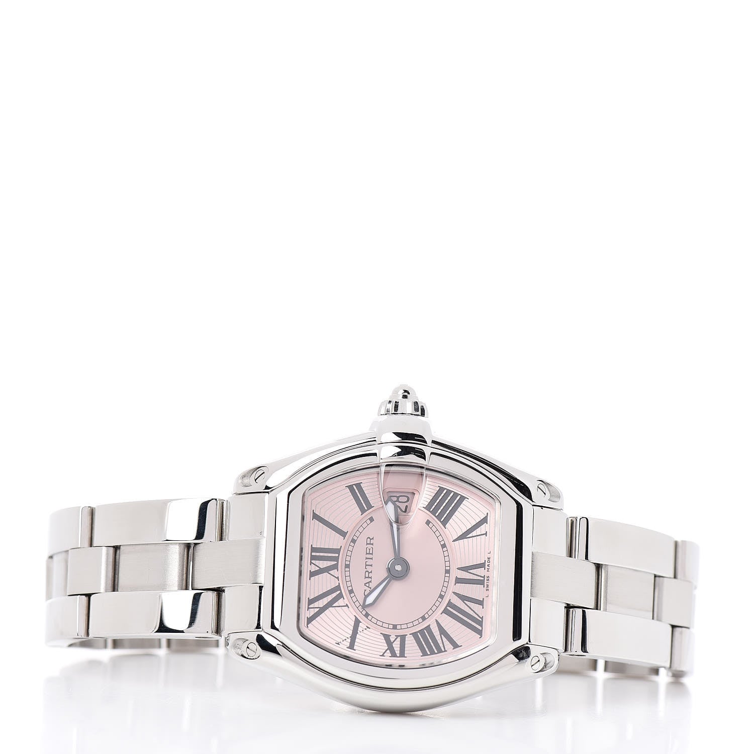 Cartier Stainless Steel 31mm Roadster Quartz Watch Pink 3 of 5