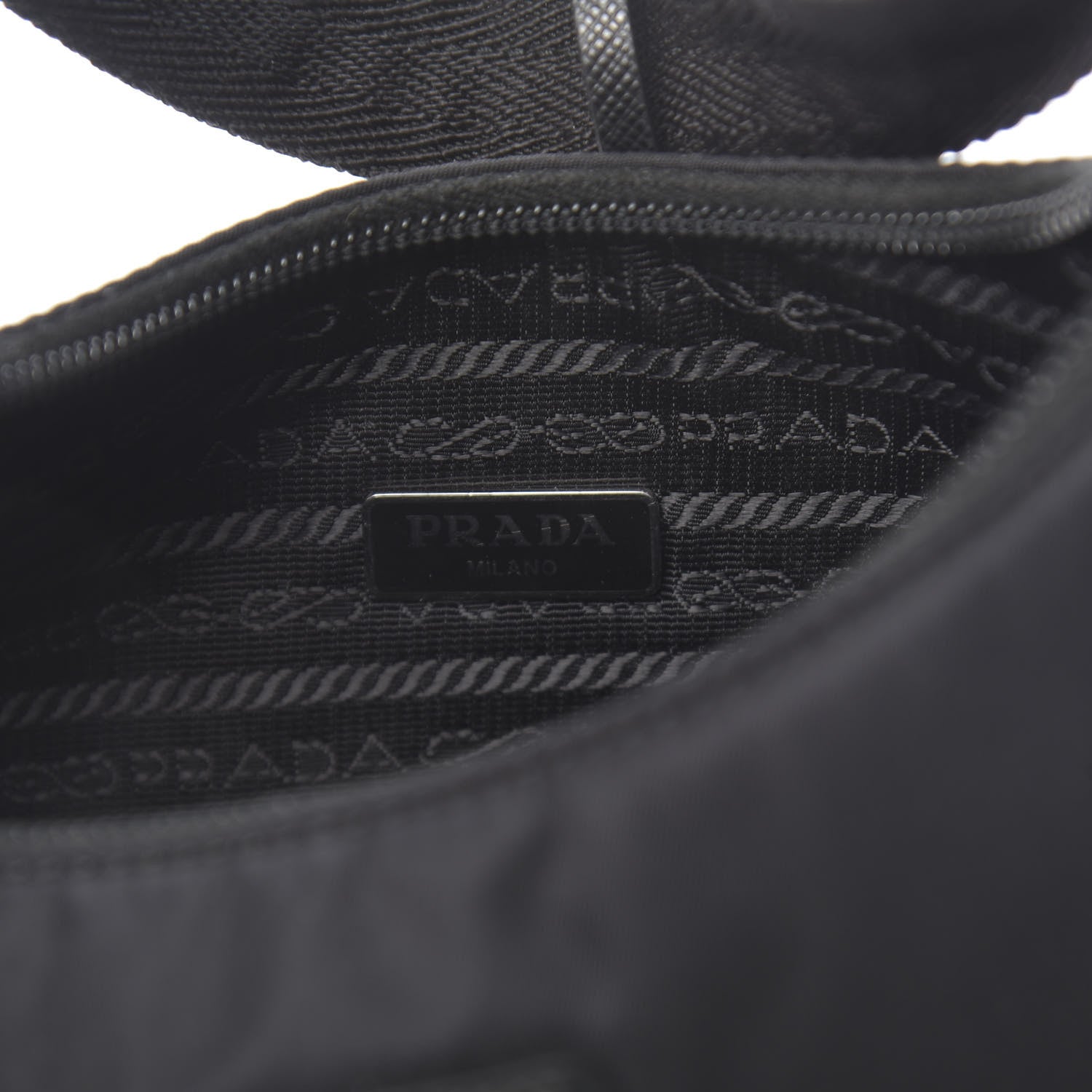 Prada Tessuto Nylon Mini Re-Edition 2000 Bag Black 6 of 10